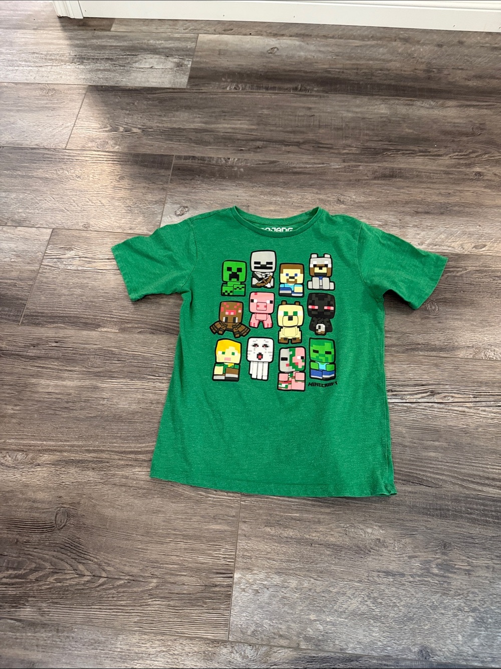 Minecraft Kids' Green Character Graphic Tee